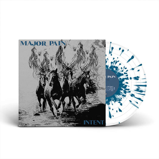 Major Pain - Intent (White/Blue Splatter Vinyl) - Hardcore - LP