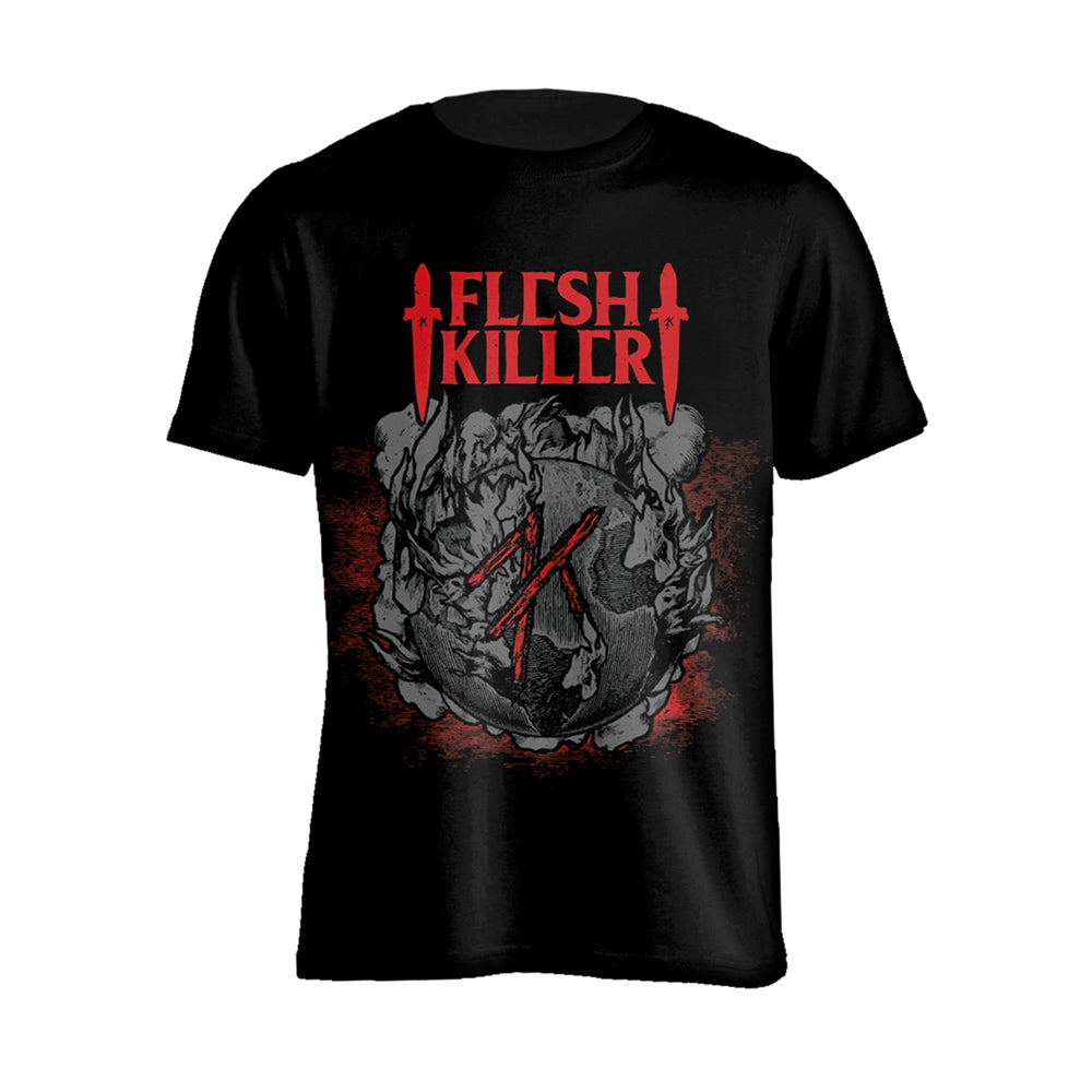 Fleshkiller - Red Logo - Metal - TS