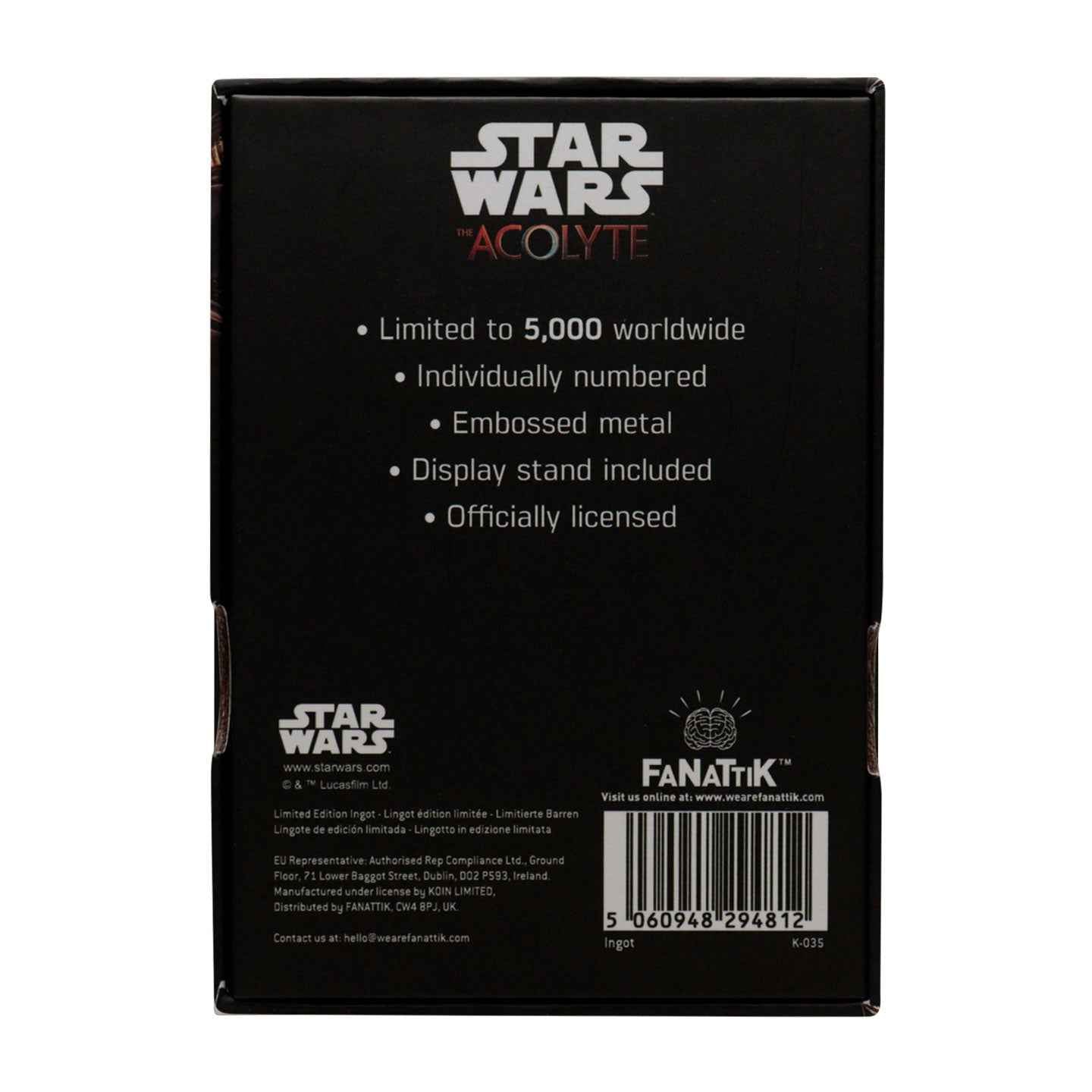 Star Wars The Acolyte Limited Edition ingot
