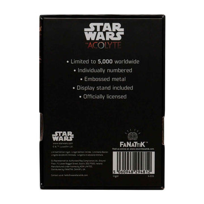 Star Wars The Acolyte Limited Edition ingot