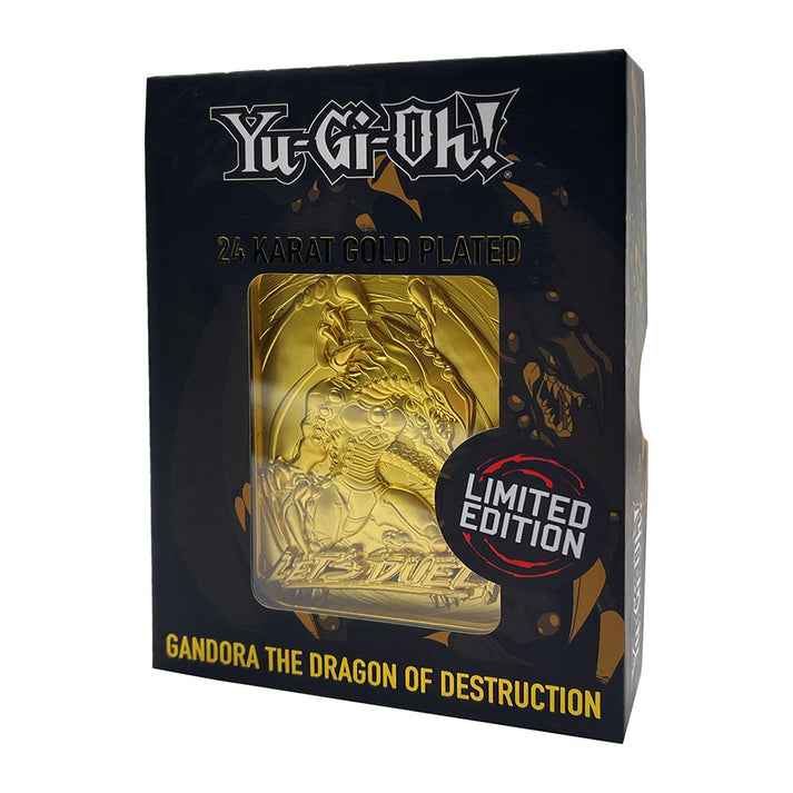 Yu-Gi-Oh! Limited Edition 24k Gold Plated Gandra the Dragon of Destruction  Metal Card