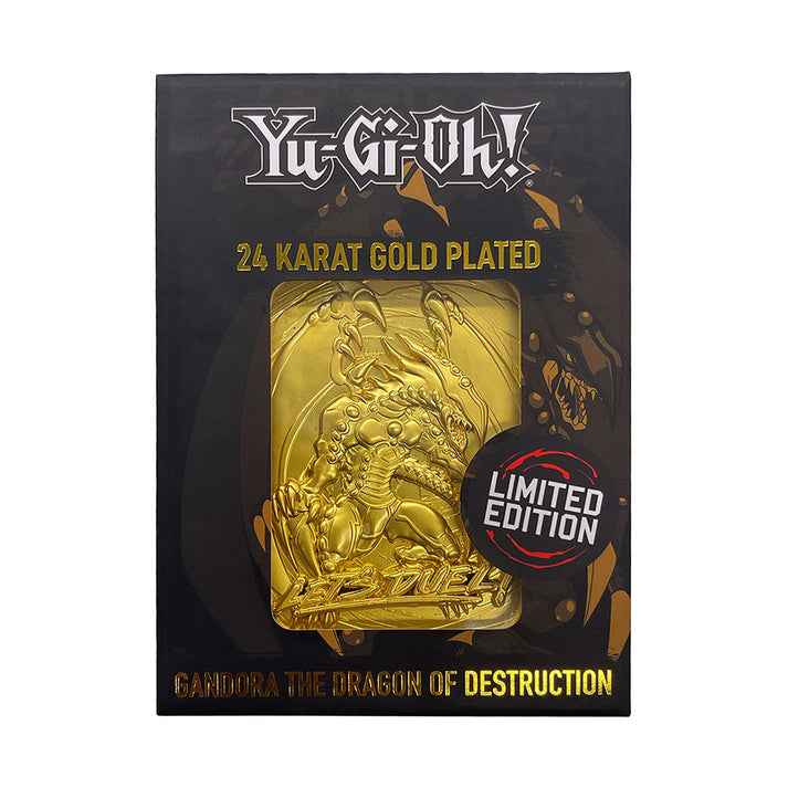Yu-Gi-Oh! Limited Edition 24k Gold Plated Gandra the Dragon of Destruction  Metal Card