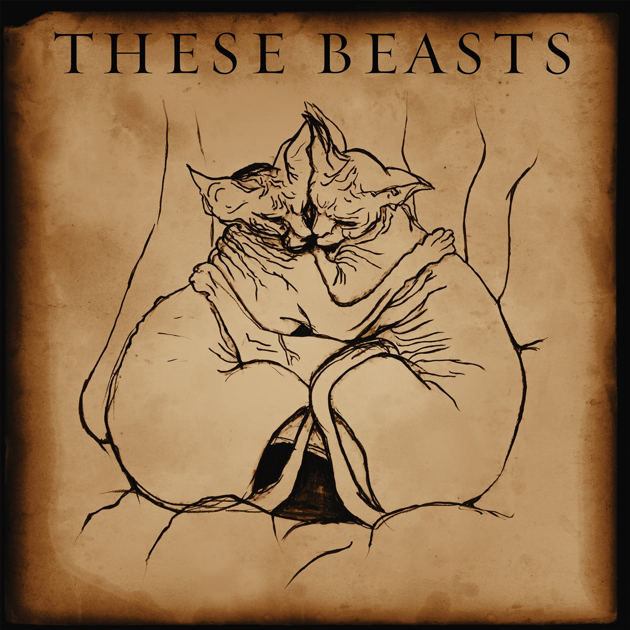 These Beasts - These Beasts (Bronze Smoke Vinyl) - Doom Metal - 12