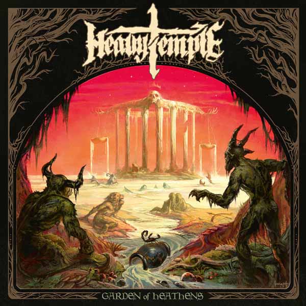 Heavy Temple - Garden Of Heathens (Clear, Green And White Minty Ice Marbled Vinyl) - Stoner Metal/Rock - LP