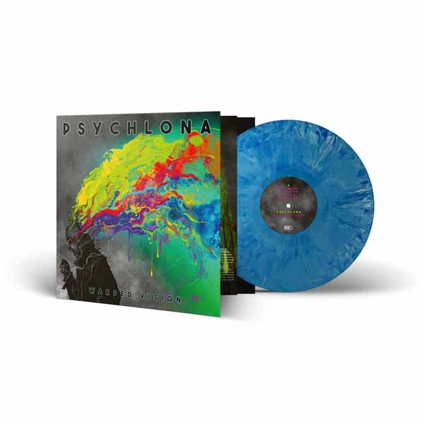 Psychlona - Warped Vision (Blue/White Marble Vinyl) - Stoner Metal/Rock - LP