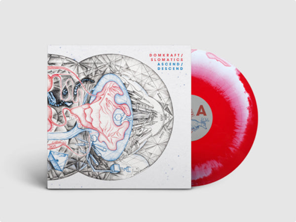 Domkraft / Slomatics - Ascend / Descend (Red/White Vinyl) - Stoner Metal/Rock - LP