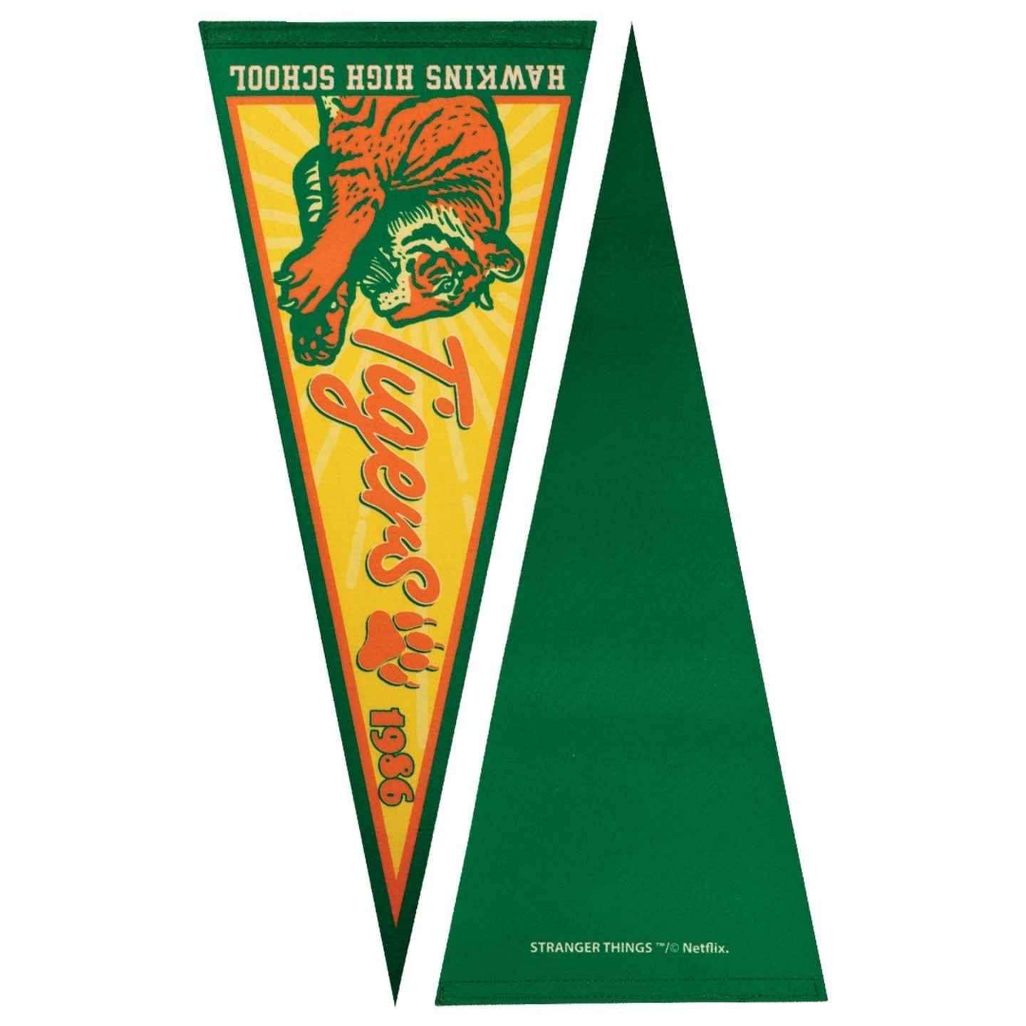 Stranger Things Pennant and Pin Badge Set