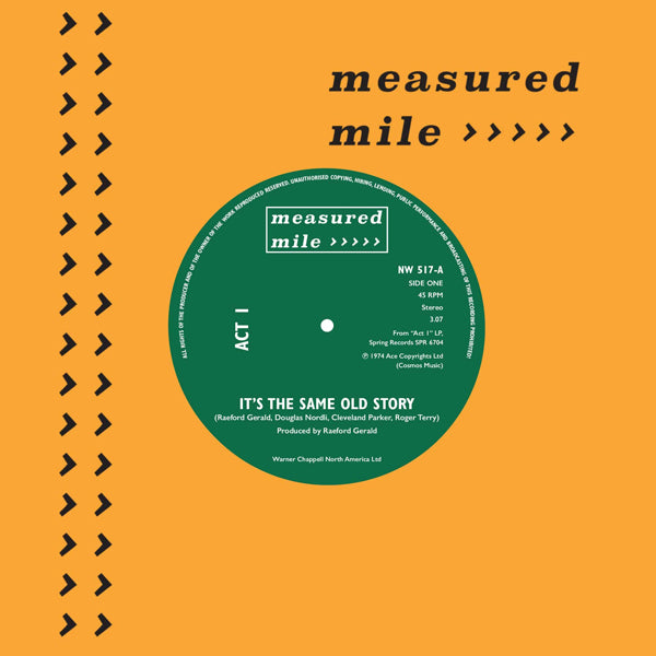 Act 1 / Ivano Fossati - ItS The Same Old Story / Night Of The Wolf - Soul/Funk - 7