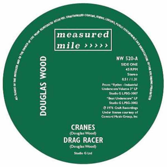 Douglas Wood / John Cameron - Cranes / Drag Racer / Sprocket Shuffle - Rock/Pop - 7