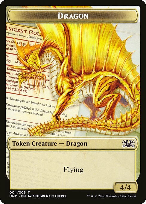 Beeble // Dragon (Unsanctioned 1) - Token Magic: The Gathering Card Magic: The Gathering