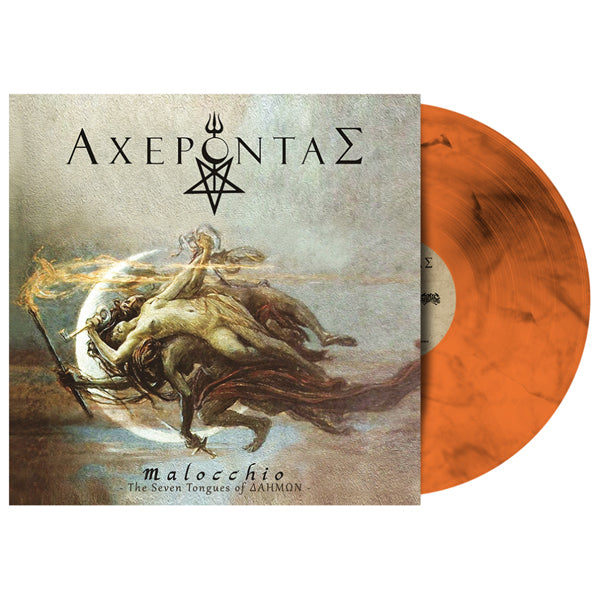 Acherontas - Malocchio - The Seven Tongues Of Daimon (Re-Issue) (Orange Smoke Vinyl) - Black Metal - LP