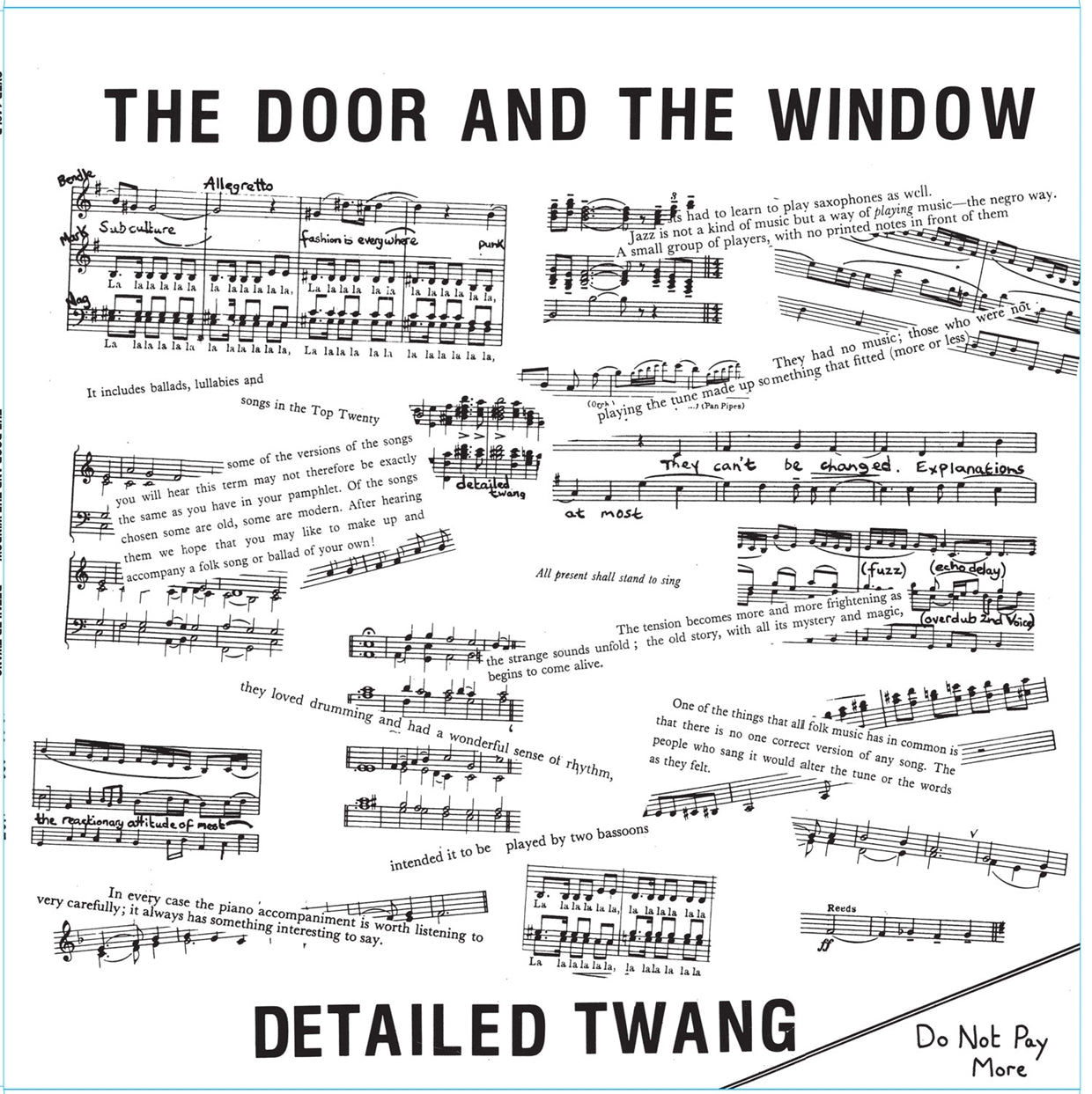 Door And The Window, The - Detailed Twang - Punk - LP