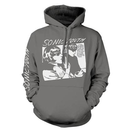 Sonic Youth - Goo Album Cover (Grey) - Indie - HSW - Hooded Sweatshirt Small