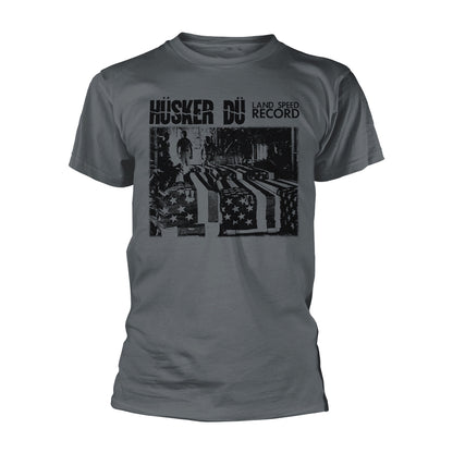 Husker Du - Land Speed Record (Charcoal) - Indie T-Shirt Small