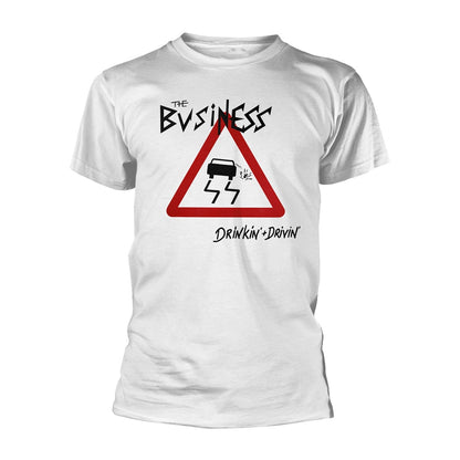 Business, The - Drinkin + Drivin (White) - Punk T-Shirt XXX-Large