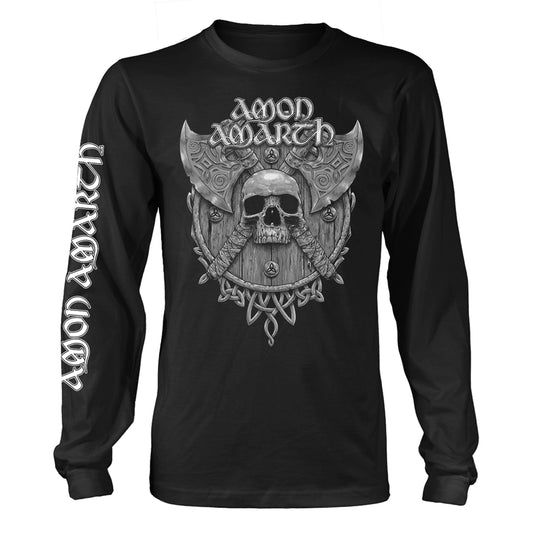 Amon Amarth - Grey Skull (Black) - Death Metal - LS