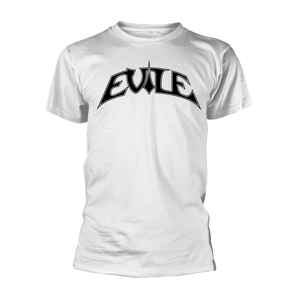 Evile - Logo (White Ts/Black Print) - Thrash Metal - TS