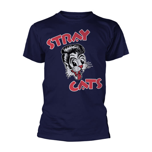 Stray Cats - Cat Logo (Navy) - Punk - TS