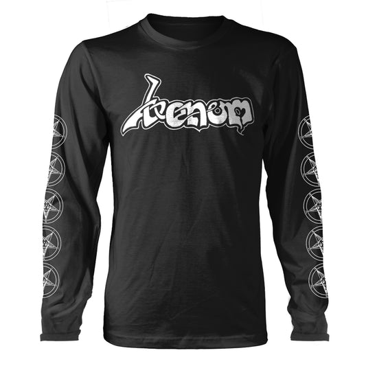 Venom - Logo (White) - Metal - LS