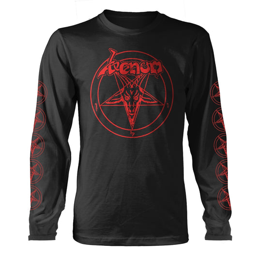 Elvis Presley - Baphomet Pentagram (Red) - Medium - Metal - Long Sleeve Shirt