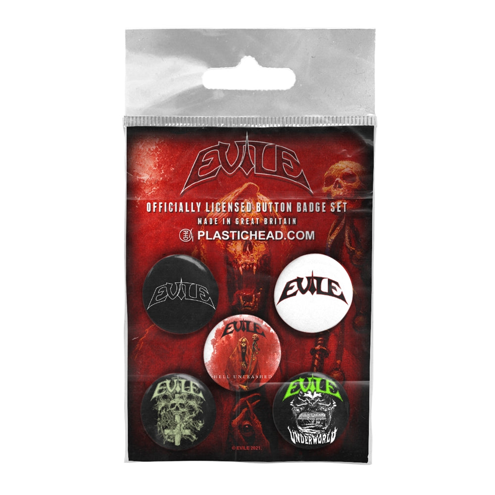 Evile - Evile Button Badge Set - Thrash Metal - BADGEP