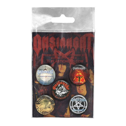 Onslaught - Onslaught Button Badge Set - Metal - BADGEP
