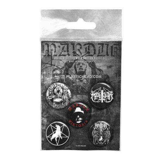 Marduk - Marduk Button Badge Set - Black Metal - BADGEP
