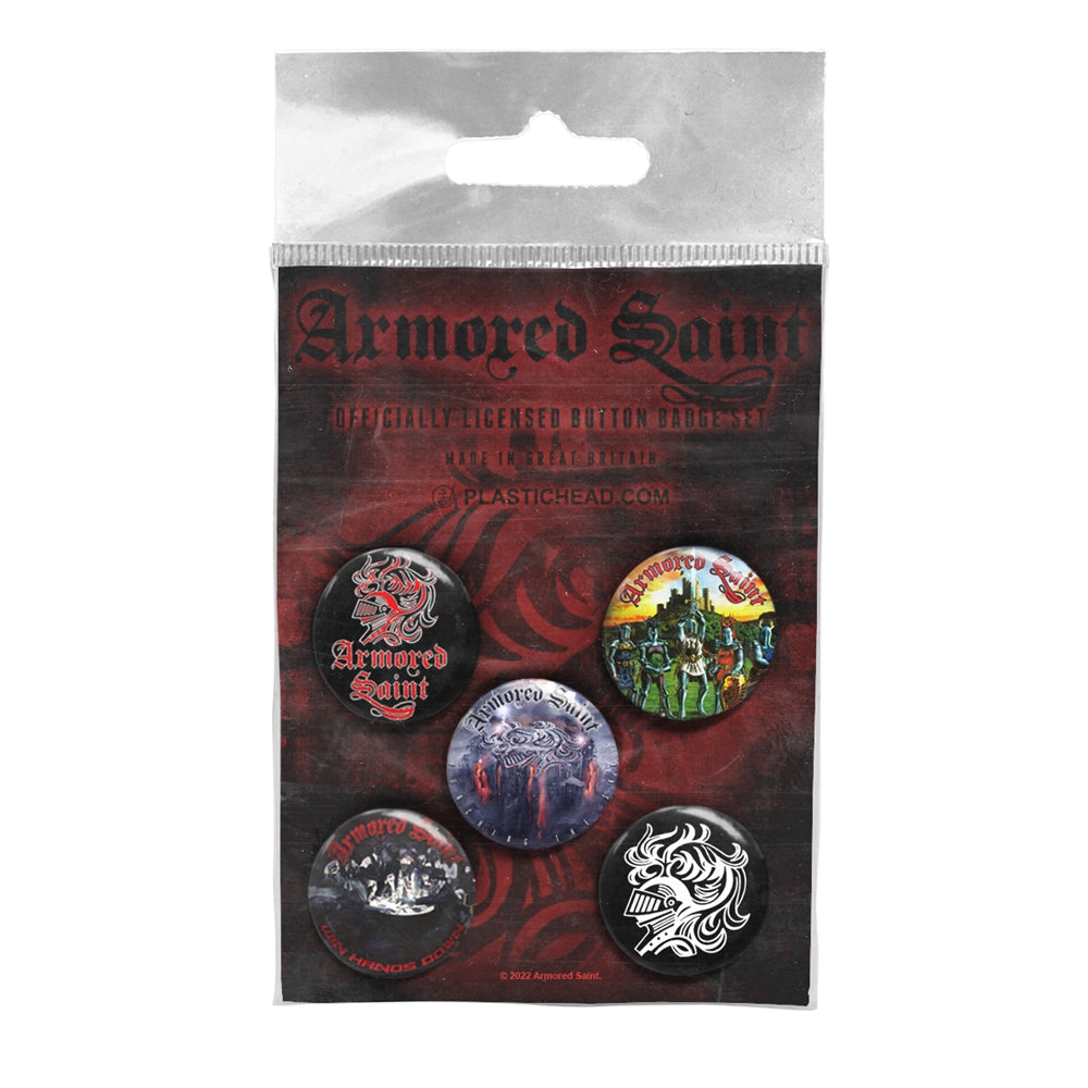 Armored Saint - Armored Saint Button Badge Set - Metal - BADGEP