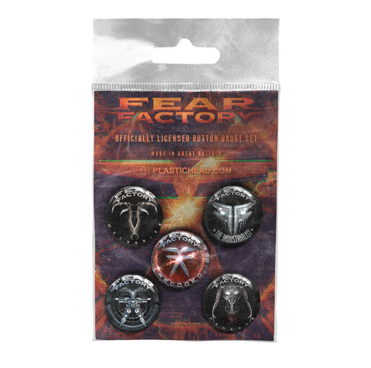 Fear Factory - Albums 2010-2021 Button Badge Set - Metal - BADGEP