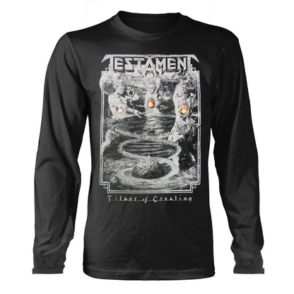 Testament - Titans Of Creation (Grey) Europe 2020 Tour - Thrash Metal - LS - Long Sleeve Shirt Small