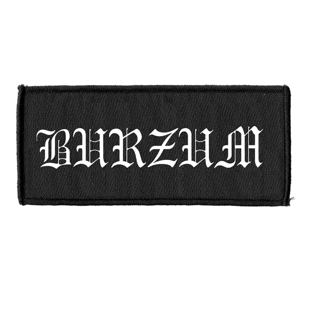 Burzum - Logo (White) (Woven) - Black Metal - PTCH