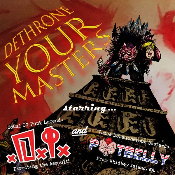 D.I. / Potbelly - Dethrone Your Masters (Multicolor Splatter Vinyl) - Punk - 7