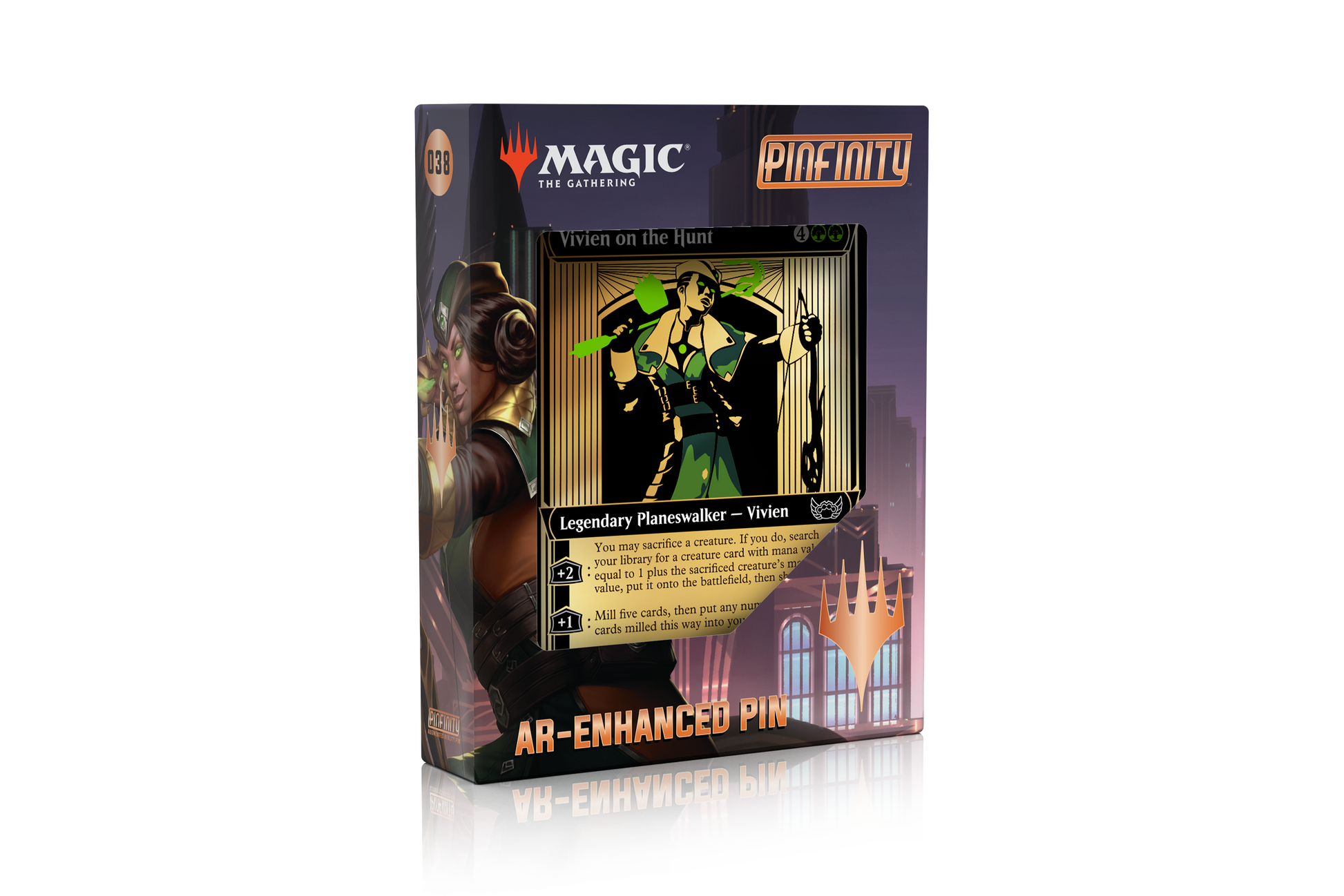 Pinfinity AR Pin: New Capenna Vivien on the Hunt - Magic the Gathering PMTG038 Pin
