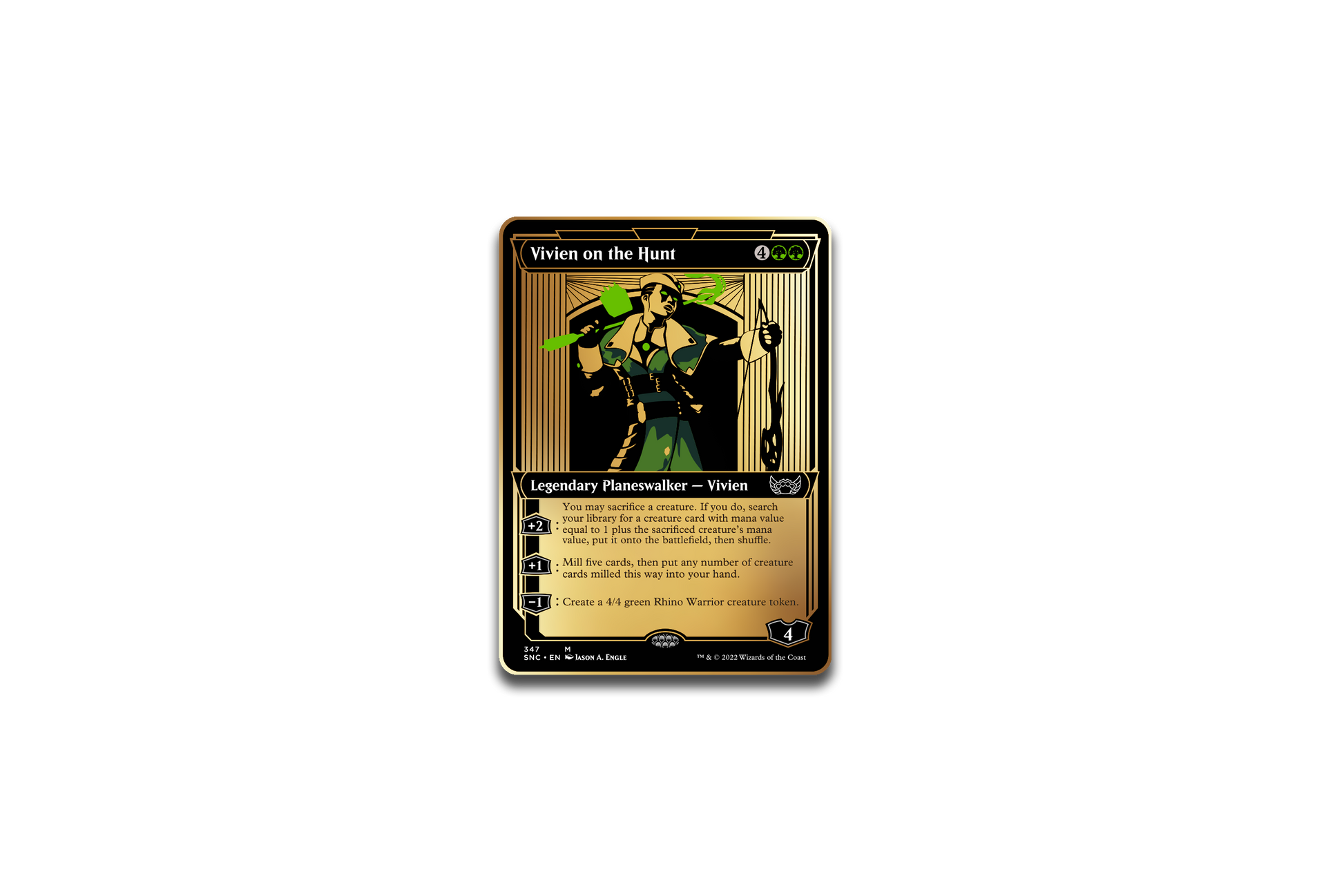 Pinfinity AR Pin: New Capenna Vivien on the Hunt - Magic the Gathering PMTG038 Pin
