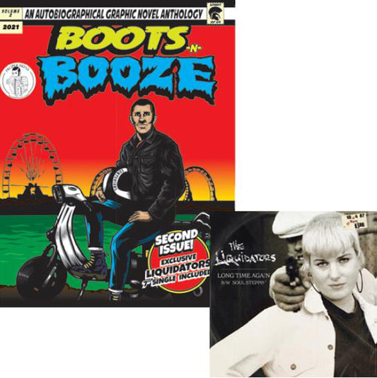 Boots-N-Booze - Comic With The Liquidators 7" - Punk - BK