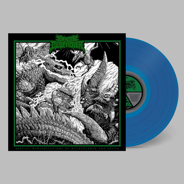 Oxygen Destroyer - Bestial Manifestations Of Malevolence And Death (Blue Vinyl) - Death Metal - LP