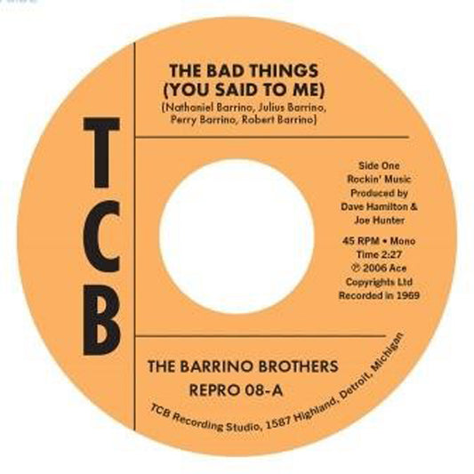 Barrino Brothers, The - The Bad Things (You Said To Me) - Soul/Funk - 7