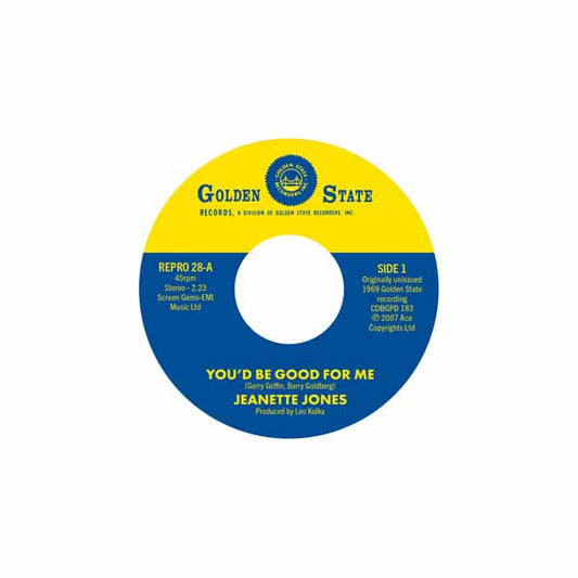 Jeanette Jones - YouD Be Good For Me C/W Cut Loose - Soul/Funk - 7