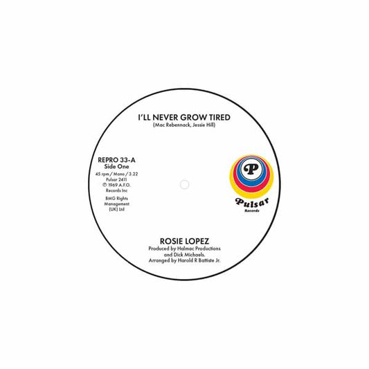 Rosie Lopez - ILl Never Grow Tired / Too Hot To Hold - Soul/Funk - 7