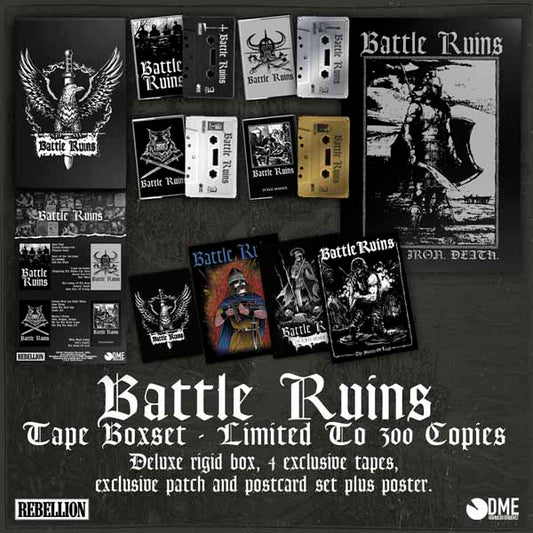 Battle Ruins - Discography (4 Tape Box + Patch + Poster) - Punk - MC