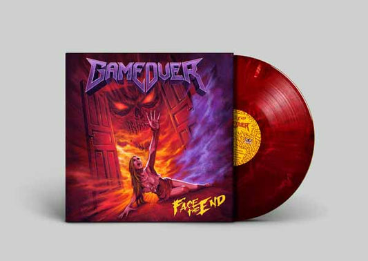 Game Over - Face The End (Marbled Red Vinyl) - Thrash Metal - LP
