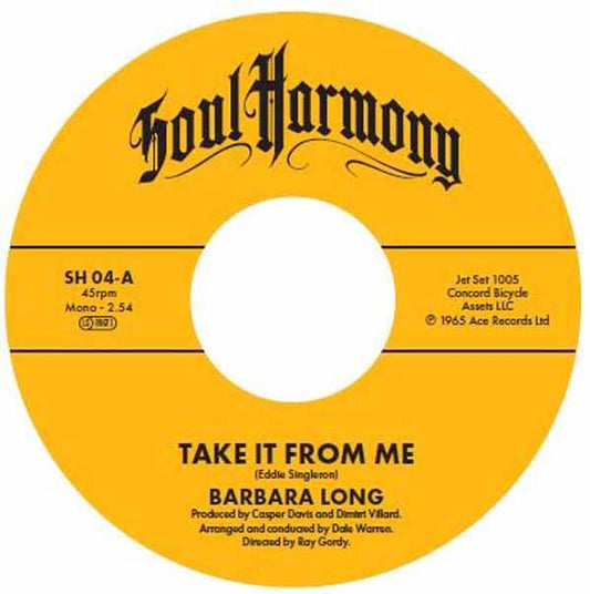 Barbara Long / The Cautions - Take It From Me C/W Poor Loser - Soul/Funk - 7