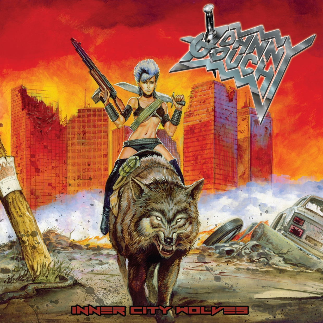 Johnny Touch - Inner City Wolves (Coloured Vinyl) - Metal - LP