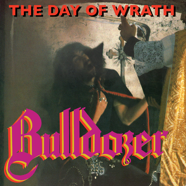 Bulldozer - The Day Of Wrath ( Highlighter Yellow W/ Hot Pink Splatter) - Thrash Metal - LP