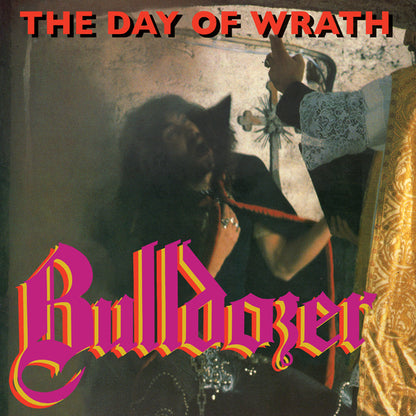 Bulldozer - The Day Of Wrath ( Highlighter Yellow W/ Hot Pink Splatter) - Thrash Metal - LP