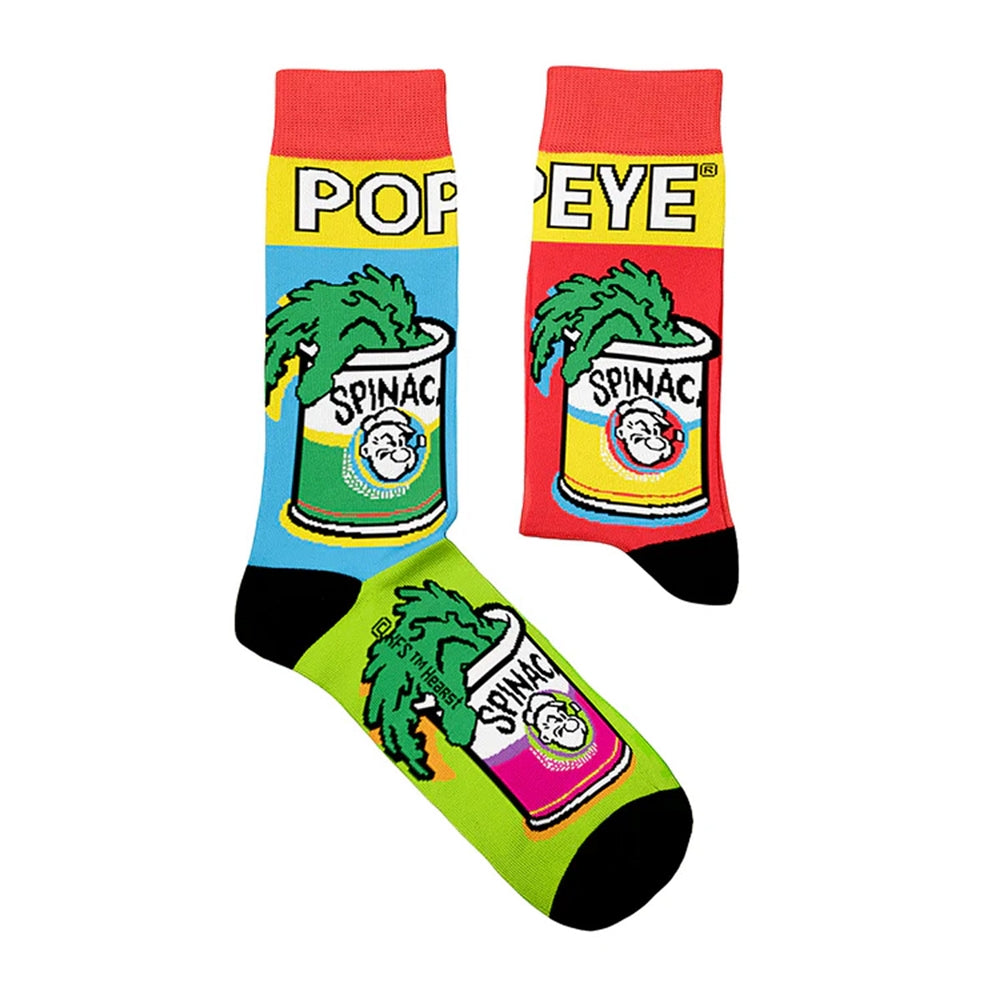 Popeye - Spinach Pop Art (Eu 41-46/Uk 7½-11½/Us 8-12) - Film/TV/Character - SOCK