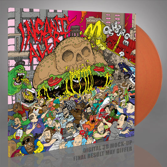 Insanity Alert - Moshburger (Transparent Orange Vinyl) - Thrash Metal - LP