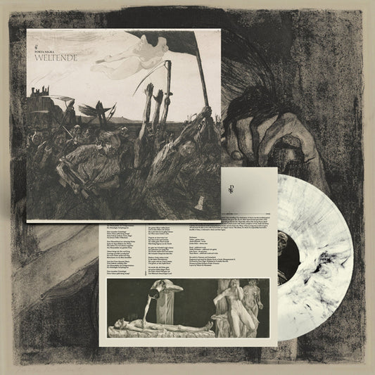 Porta Nigra - Weltende (Bone-Cream / Black Marble Vinyl) - Black Metal - LP