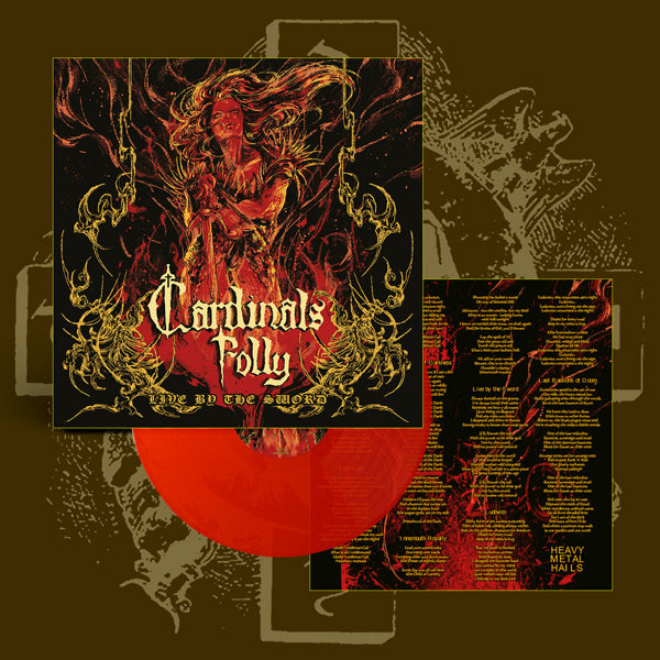 Cardinals Folly - Live By The Sword (Transparent Red Vinyl) - Doom Metal - LP