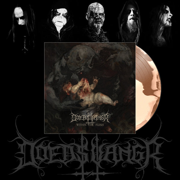 Doedsvangr - Within The Flesh (Bone W/ Brown Swirl Vinyl) - Black Metal - LP